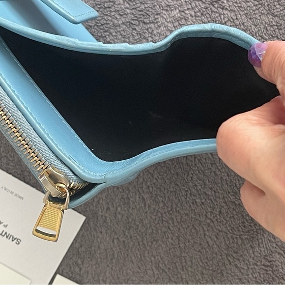 YSL COMPACT BLUE WALLET - Picture 13 of 13